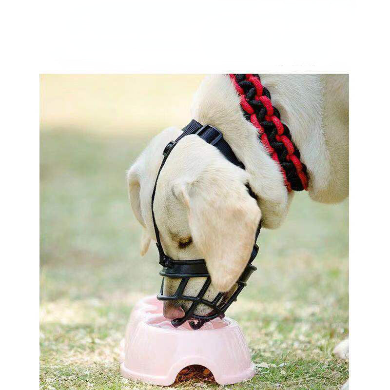 Large Dog Muzzle, Anti-Bite & Anti-Chew Mask for German Shepherds, Golden Retrievers, Labradors - Silent Dog Muzzle with Adjustable Strap, Nylon Material, Pet Training Accessory|Adjustable Dog Muzzle|Durable Dog Muzzle