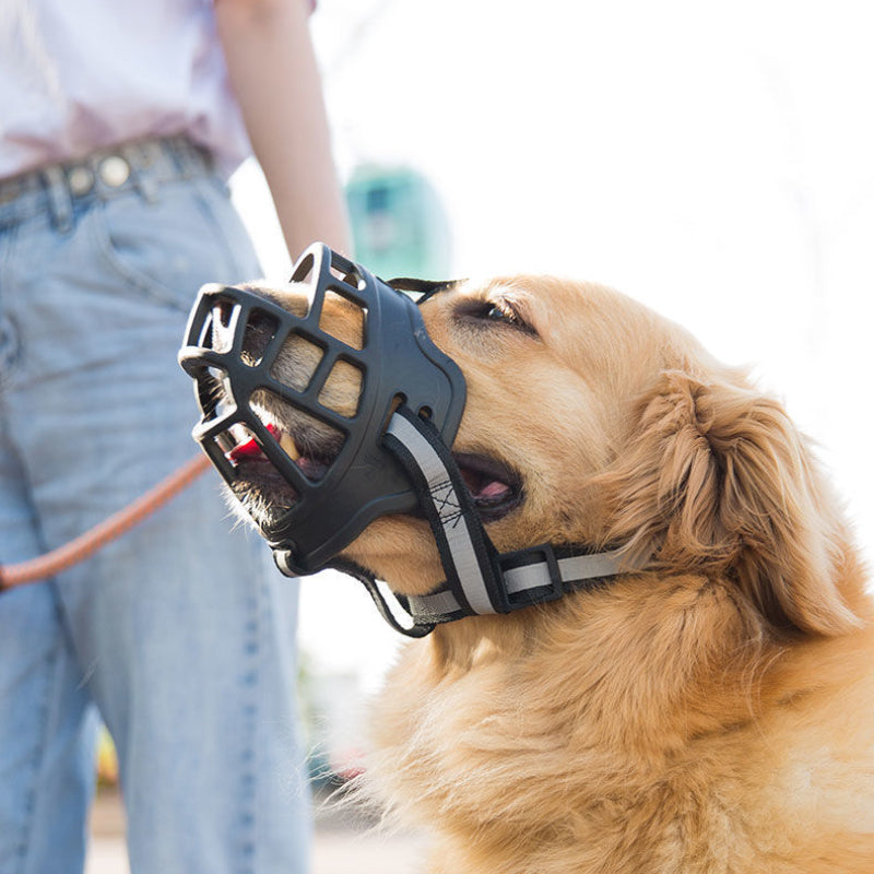 Large Dog Muzzle, Anti-Bite & Anti-Chew Mask for German Shepherds, Golden Retrievers, Labradors - Silent Dog Muzzle with Adjustable Strap, Nylon Material, Pet Training Accessory|Adjustable Dog Muzzle|Durable Dog Muzzle