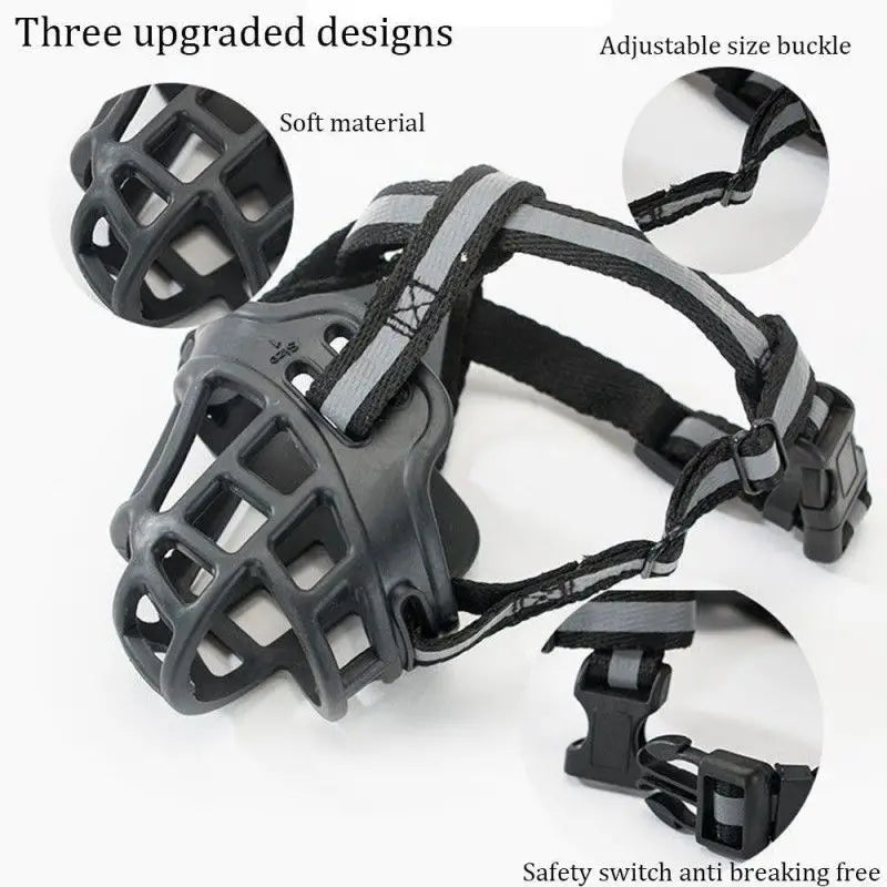 Large Dog Muzzle, Anti-Bite & Anti-Chew Mask for German Shepherds, Golden Retrievers, Labradors - Silent Dog Muzzle with Adjustable Strap, Nylon Material, Pet Training Accessory|Adjustable Dog Muzzle|Durable Dog Muzzle