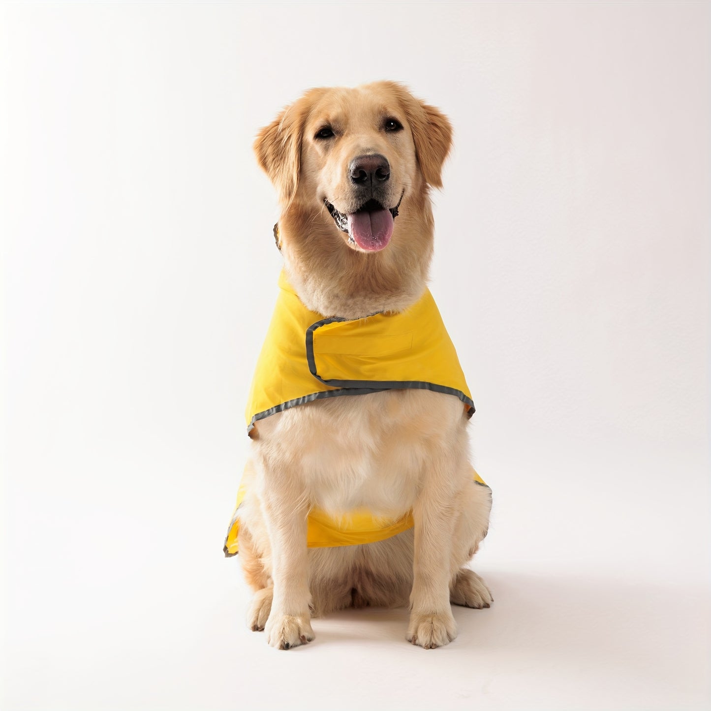 1pc PETS TALE Reversible Dog Raincoat, Polyester Pet Jacket with Duck Print, Machine Washable, Adjustable Straps for Small to Extra Large Breeds