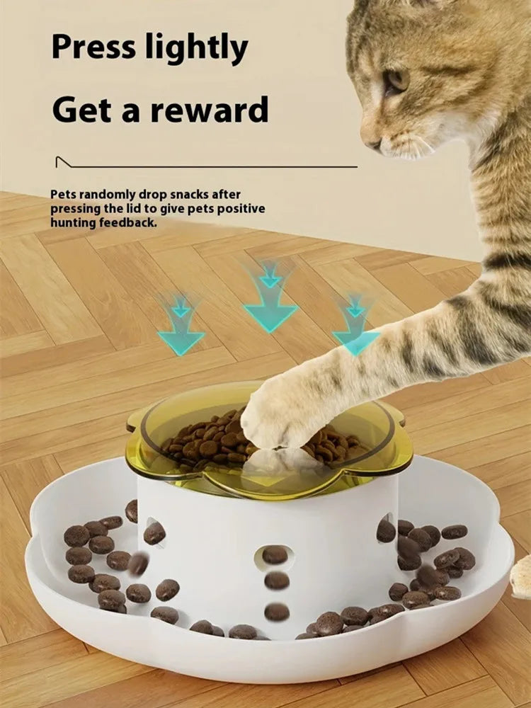 Pet Interactive Food Dispenser Toy Leak-Proof Plastic Feeder for Dog cat Enhances Pet IQ with Engaging Playtime Experience
