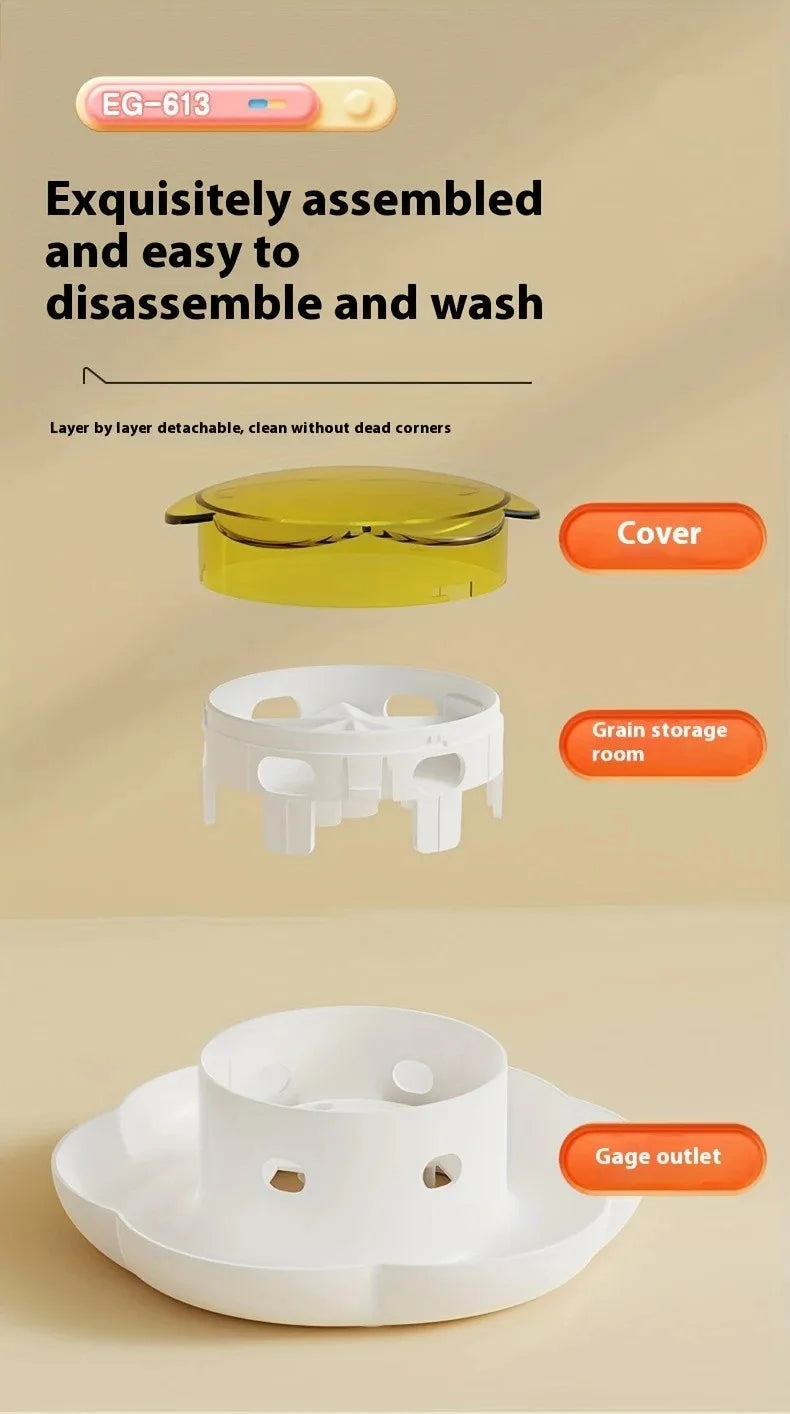 Pet Interactive Food Dispenser Toy Leak-Proof Plastic Feeder for Dog cat Enhances Pet IQ with Engaging Playtime Experience