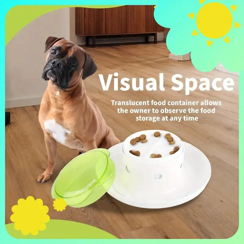 Pet Interactive Food Dispenser Toy Leak-Proof Plastic Feeder for Dog cat Enhances Pet IQ with Engaging Playtime Experience