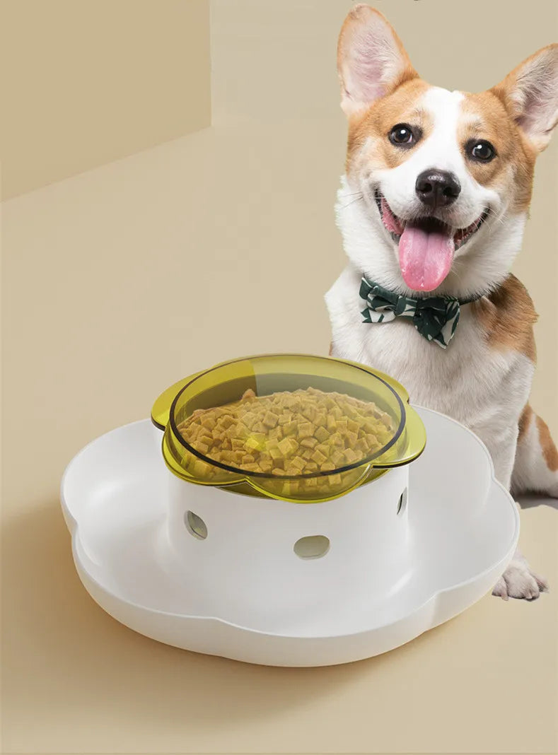 Pet Interactive Food Dispenser Toy Leak-Proof Plastic Feeder for Dog cat Enhances Pet IQ with Engaging Playtime Experience