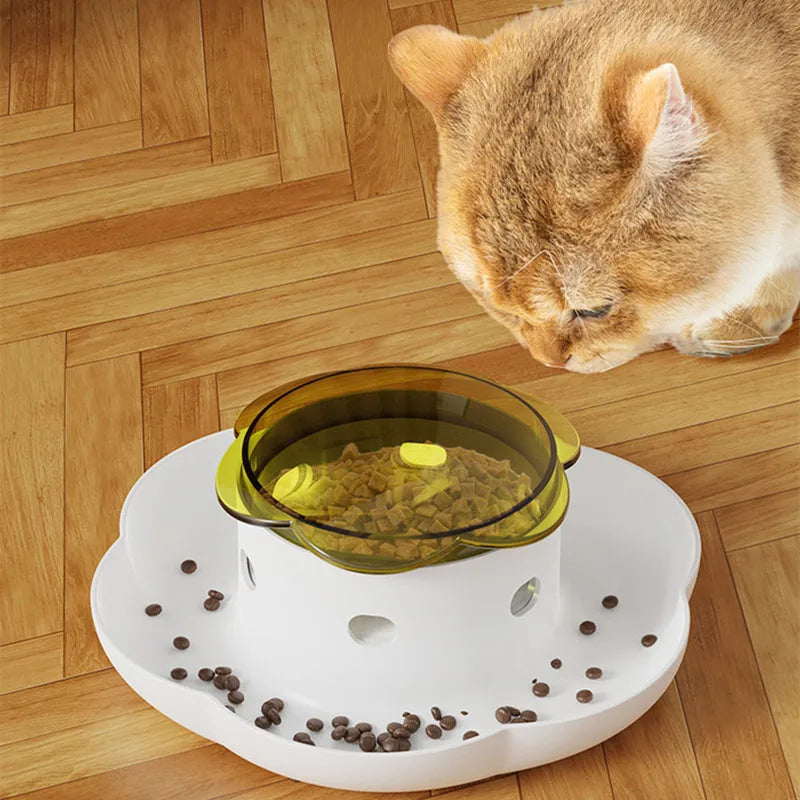 Pet Interactive Food Dispenser Toy Leak-Proof Plastic Feeder for Dog cat Enhances Pet IQ with Engaging Playtime Experience