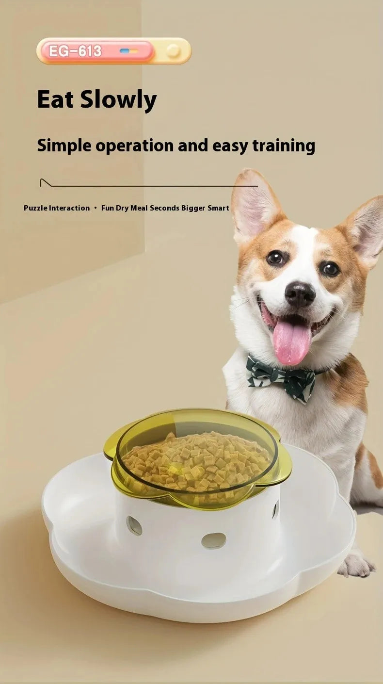 Pet Interactive Food Dispenser Toy Leak-Proof Plastic Feeder for Dog cat Enhances Pet IQ with Engaging Playtime Experience