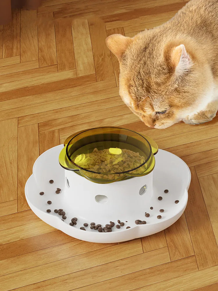 Pet Interactive Food Dispenser Toy Leak-Proof Plastic Feeder for Dog cat Enhances Pet IQ with Engaging Playtime Experience