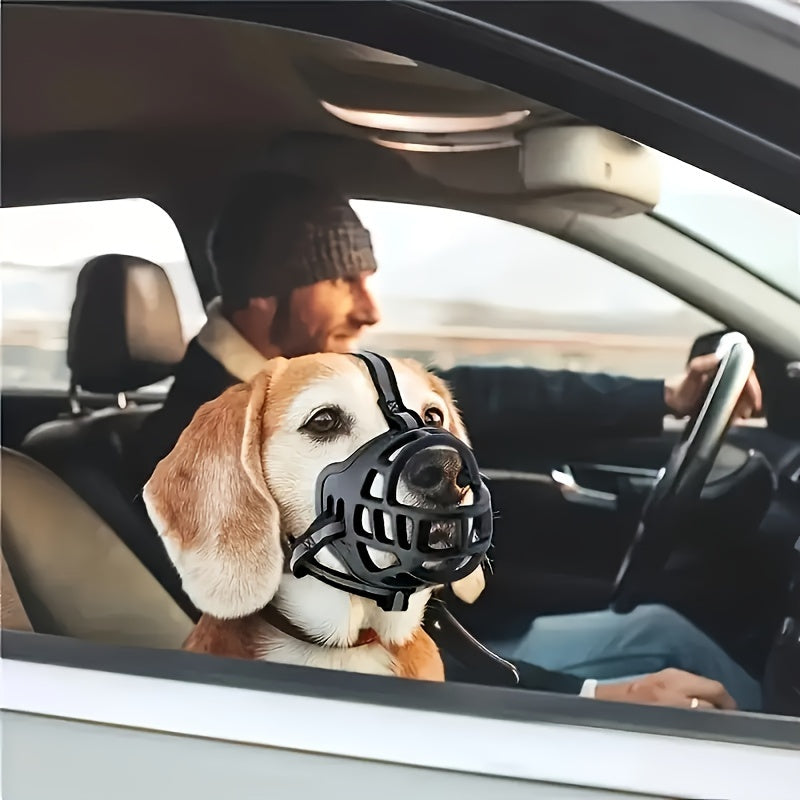 Large Dog Muzzle, Anti-Bite & Anti-Chew Mask for German Shepherds, Golden Retrievers, Labradors - Silent Dog Muzzle with Adjustable Strap, Nylon Material, Pet Training Accessory|Adjustable Dog Muzzle|Durable Dog Muzzle