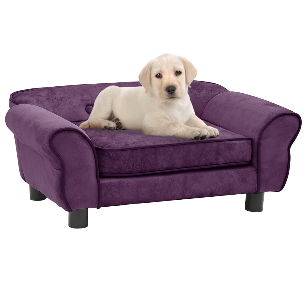 NNEVL Dog Sofa Burgundy 72x45x30 cm Plush