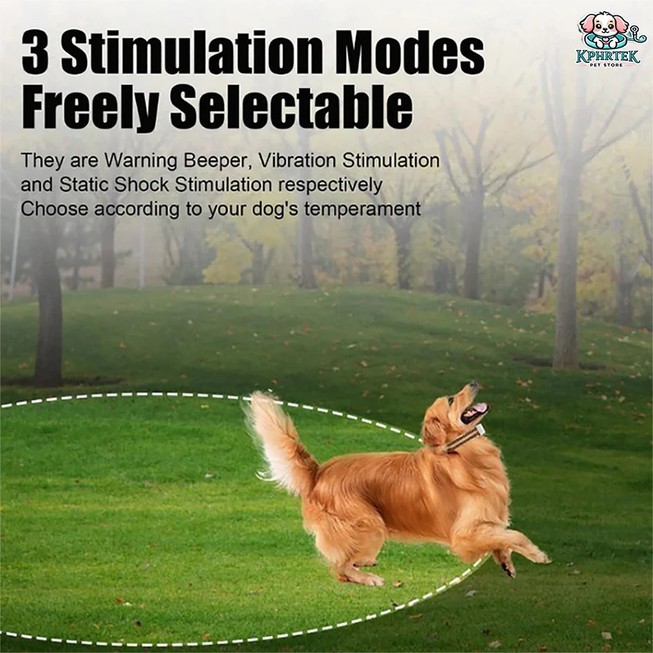 2025 New Pet GPS Wireless Electronic Fence – Dog Training Device & Barking Control Collar, Waterproof & Rechargeable