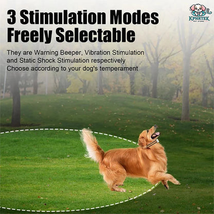 2025 New Pet GPS Wireless Electronic Fence – Dog Training Device & Barking Control Collar, Waterproof & Rechargeable
