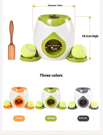 Pet Dog Toys,Electronic Usb Dog Two Tennis,Food rewards, Dog Interactive Training, Intelligent Automatic Food Leakage Device