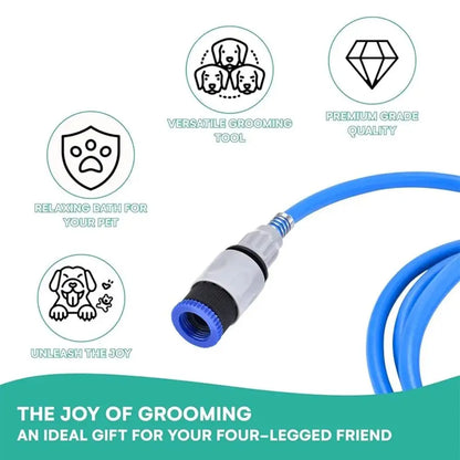 Silicone Material Pet Bathing Gadget Shower Head Design Easy Bathing Dog Massage Brush Massage Function Pet Cleaning