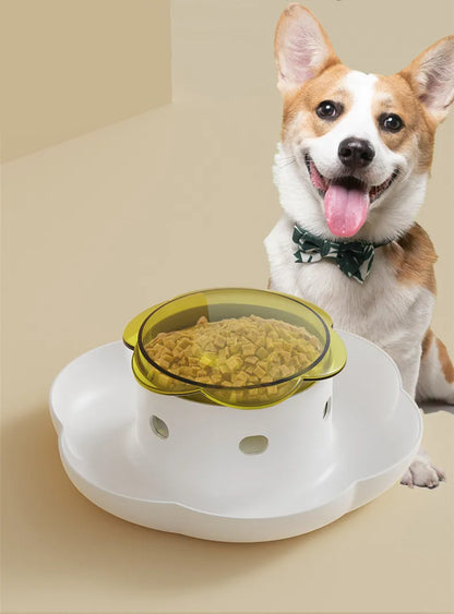 Pet Interactive Food Dispenser Toy  Leak-Proof Plastic Feeder for Dog cat  Enhances Pet IQ with Engaging Playtime Experience