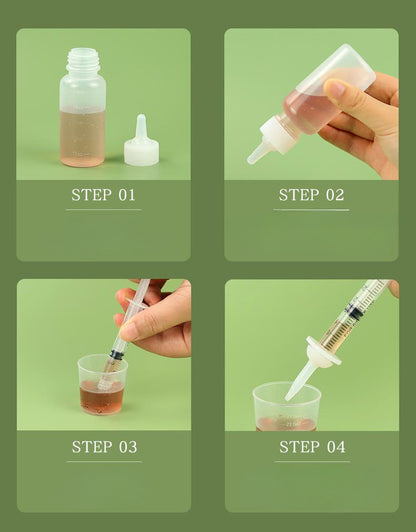 Pet Feeding Device Set Cat Dog Care Bottle Syringe Suit Newborn Kitten Feed Device with Feeding Bottle Puppy Medication Device