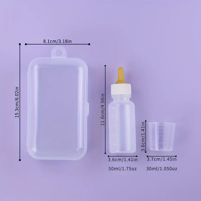 Pet Feeding Device Set Cat Dog Care Bottle Syringe Suit Newborn Kitten Feed Device with Feeding Bottle Puppy Medication Device