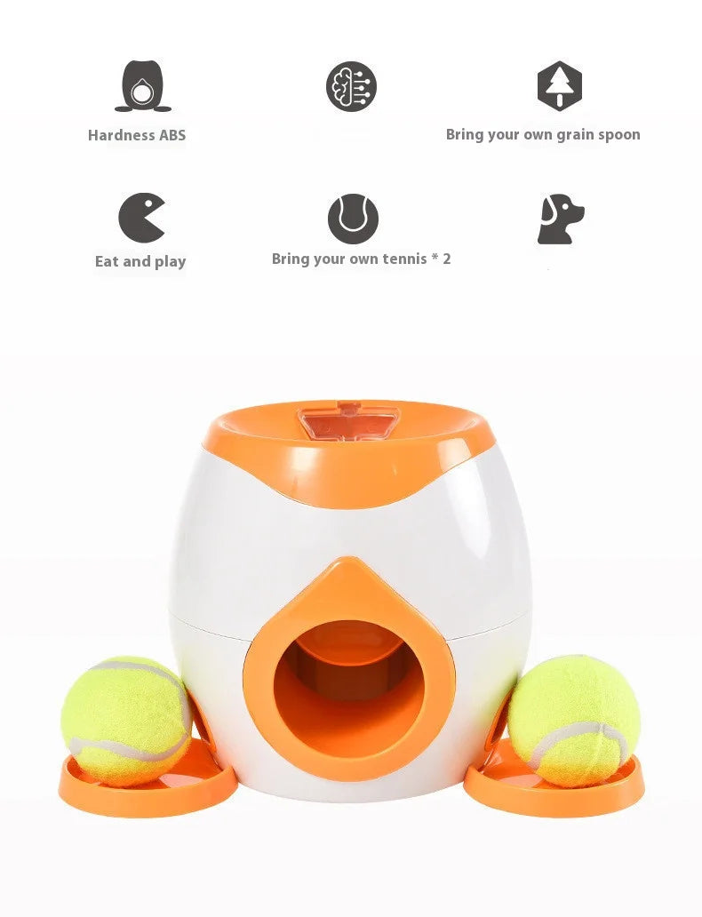 Pet Dog Toys,Electronic Usb Dog Two Tennis,Food rewards, Dog Interactive Training, Intelligent Automatic Food Leakage Device