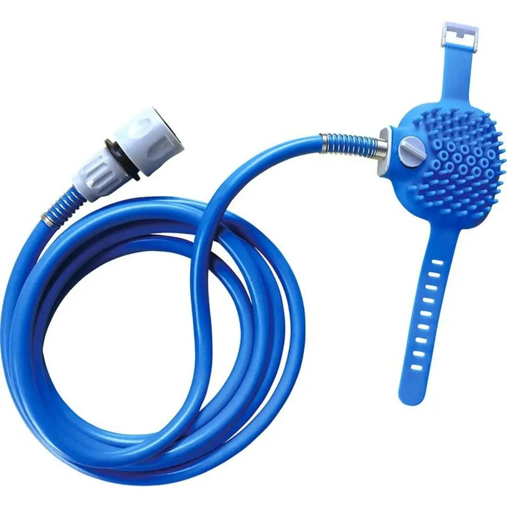 Silicone Material Pet Bathing Gadget Shower Head Design Easy Bathing Dog Massage Brush Massage Function Pet Cleaning