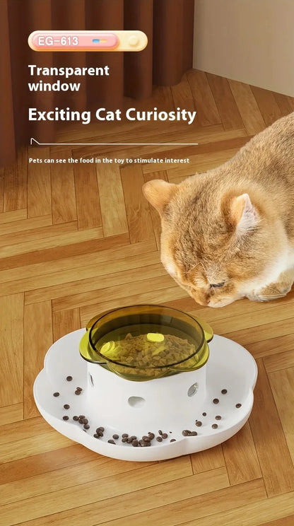Pet Interactive Food Dispenser Toy  Leak-Proof Plastic Feeder for Dog cat  Enhances Pet IQ with Engaging Playtime Experience