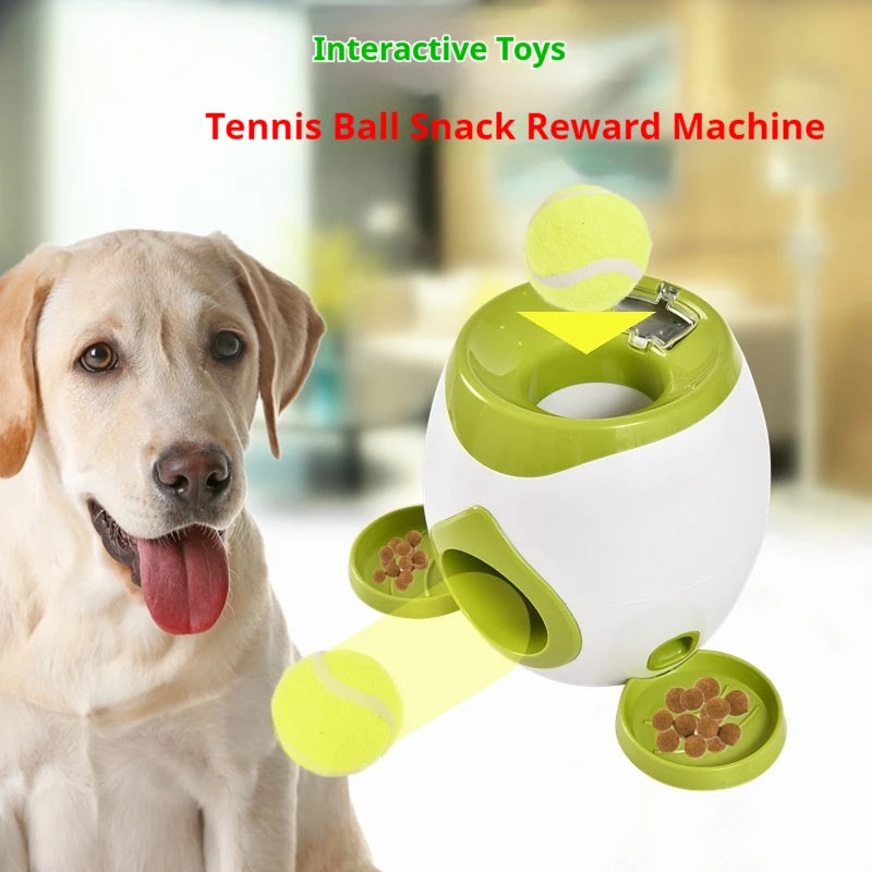 Pet Dog Toys,Electronic Usb Dog Two Tennis,Food rewards, Dog Interactive Training, Intelligent Automatic Food Leakage Device