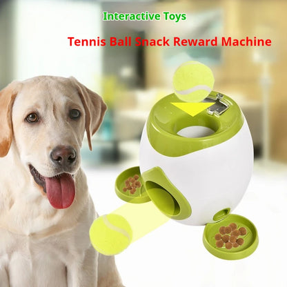 Pet Dog Toys,Electronic Usb Dog Two Tennis,Food rewards, Dog Interactive Training, Intelligent Automatic Food Leakage Device