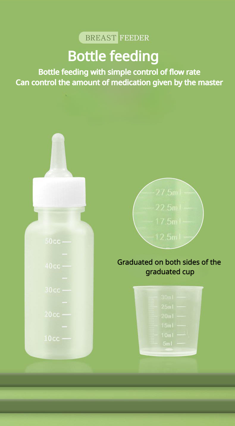 Pet Feeding Device Set Cat Dog Care Bottle Syringe Suit Newborn Kitten Feed Device with Feeding Bottle Puppy Medication Device