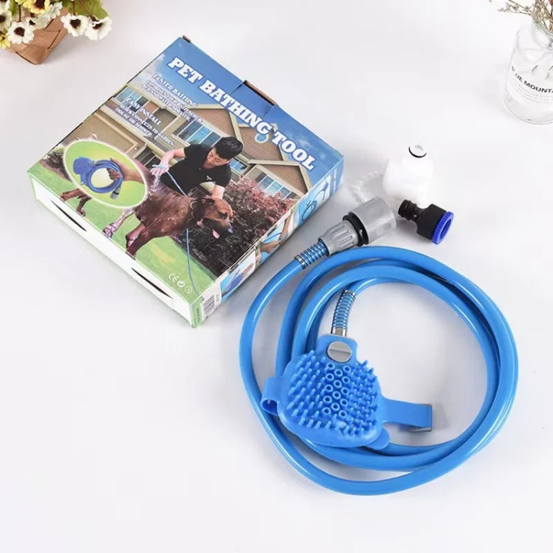 Best-selling pet bathing gadget - Dog massage brush with silicone massage shower head
