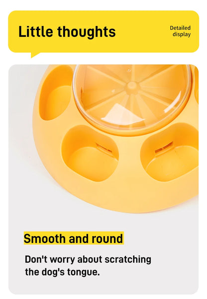 Pet Press Feeder Smart Interactive Controlled Feeding Fun Easy Convenient Automatic Timer Healthy Entertaining Training Puzzle