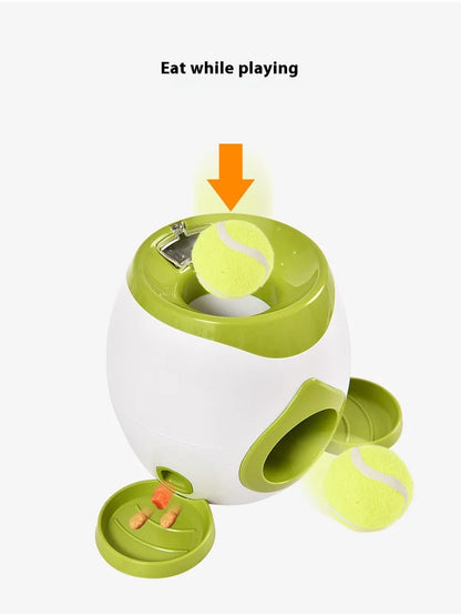 Pet Dog Toys,Electronic Usb Dog Two Tennis,Food rewards, Dog Interactive Training, Intelligent Automatic Food Leakage Device