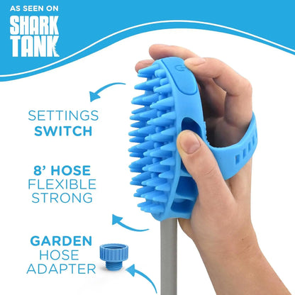 Best-selling pet bathing gadget - Dog massage brush with silicone massage shower head