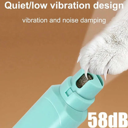 Pet Nail Grinder Pets Battery Model Nail Trimmer Professional Pet Grooming Gadget Electric Nail Clippers For Small To Large Dogs