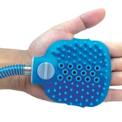 Silicone Material Pet Bathing Gadget Massage Function Easy Bathing Dog Massage Brush Shower Head Design Pet Cleaning Shower Comb