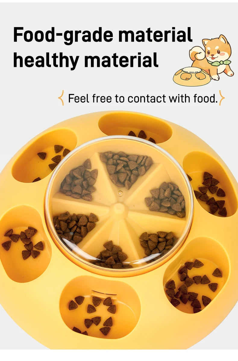 Pet Press Feeder Smart Interactive Controlled Feeding Fun Easy Convenient Automatic Timer Healthy Entertaining Training Puzzle