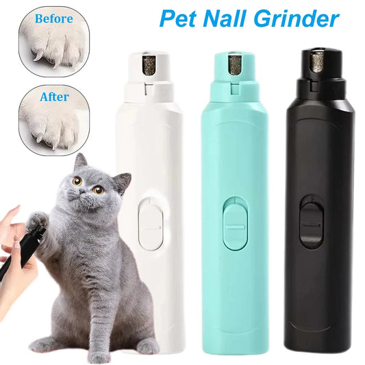 Pet Nail Grinder Pets Battery Model Nail Trimmer Professional Pet Grooming Gadget Electric Nail Clippers For Small To Large Dogs