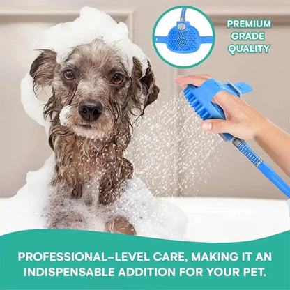 Silicone Material Pet Bathing Gadget Massage Function Easy Bathing Dog Massage Brush Shower Head Design Pet Cleaning Shower Comb
