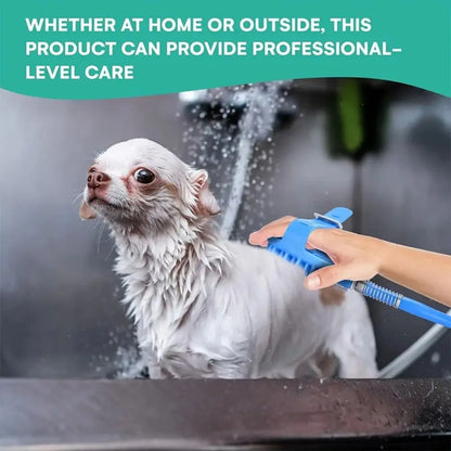 Silicone Material Pet Bathing Gadget Massage Function Easy Bathing Dog Massage Brush Shower Head Design Pet Cleaning Shower Comb